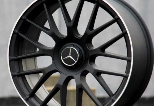 jante neuve Satin Noir lip 19'' 5x112 pour Mercedes 8.5x19"