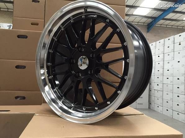 Jante neuve Black Polished style BBS SPORT 8x18"