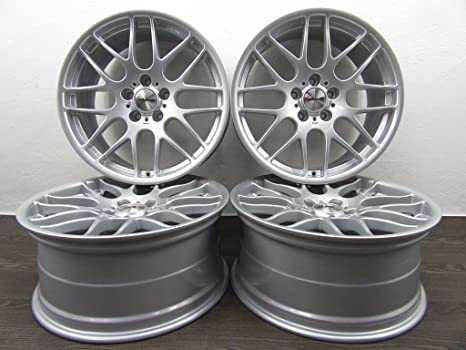 PACK 4 Jantes neuves 5x120 look  CSL SILVER SPORT AVANTS + ARRIERES 9X18 ET 8x18"