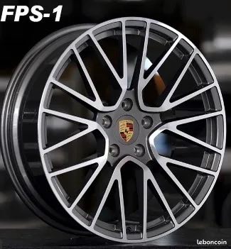 jante neuve en 4x4 Anthracite polish pour Porsche Cayenne 9.5x21"