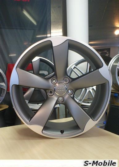 jante neuve style AUDI SPORT Titanium GUN 19''  5x112 8.5x19"