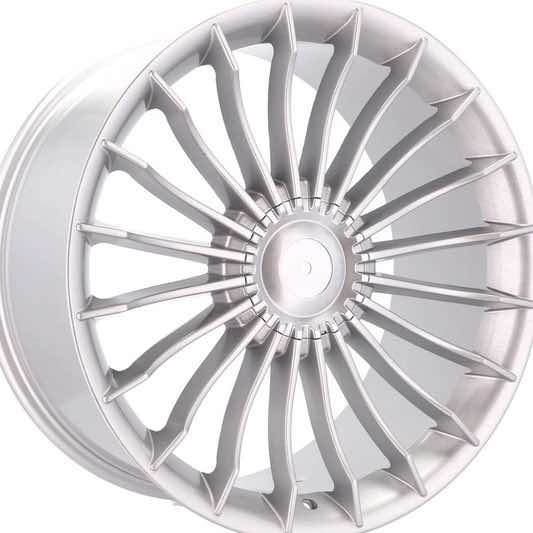 pack 4 jantes neuves 20'. 5x120 AL Sport silver av+ar  9,5x20 et 8.5x20"
