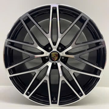 Pack 4 jantes 20’ 5/112 pour Macan black polish 10x20 et 9x20"