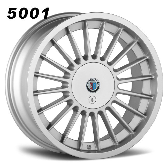 4 jantes silver alpine 8x18 18’ 4x100 mALMA ET28 8x17"