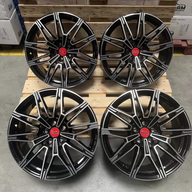 Jante neuve en 19’ black polish sport ET35 avec cache 8.5x19"