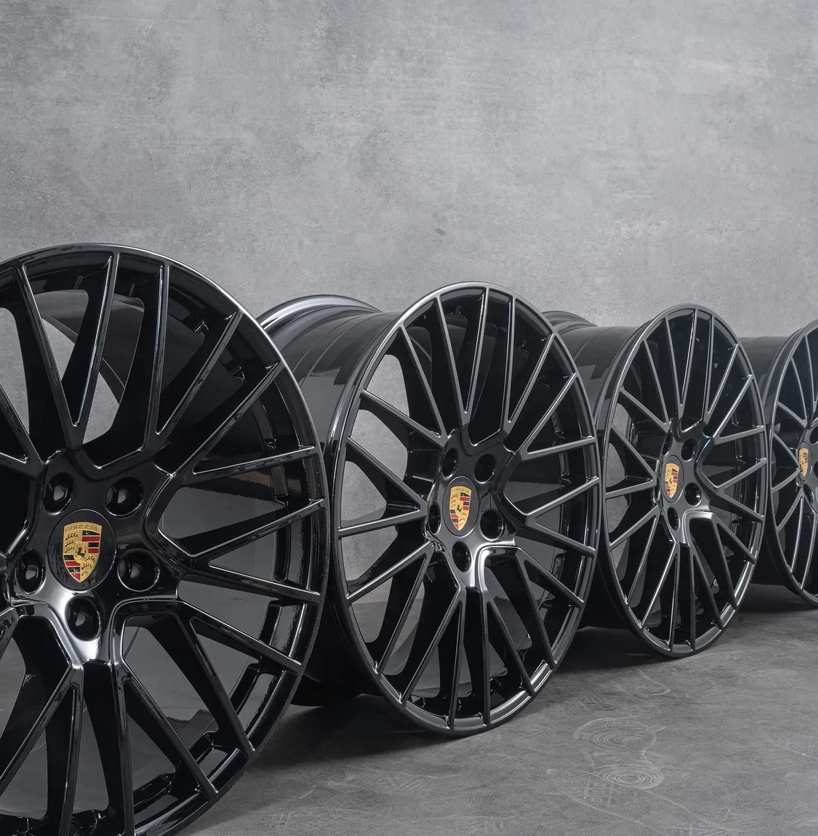 Pack 4 jantes en 21’ 5/130 black gloss Cayenne  4x4 9.5x21"