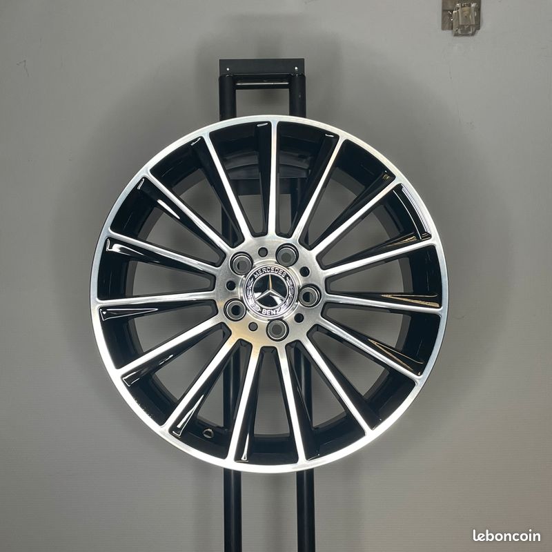 jante neuve 19' 5x112 ET45 BLACK LIP POUR MERCEDES 8.5x19"