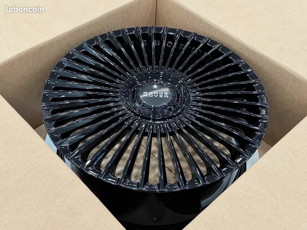 JANTE NEUVE EN 22 5X120 BLACK GLOSS POUR RANGE ROVER 9,5x22  et45 9.5x22"