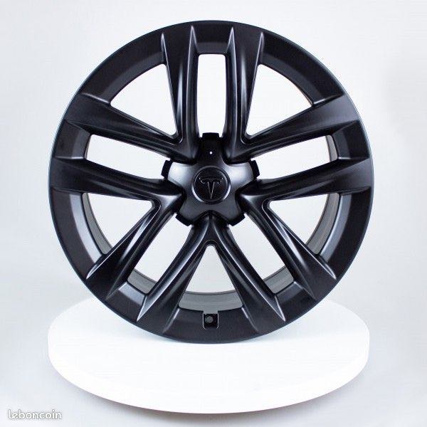 pack 4  jantes Tesla Modele S en 21 satin black  + Valves TPMS incluses elec.  10,5x21 et 9.5x21"