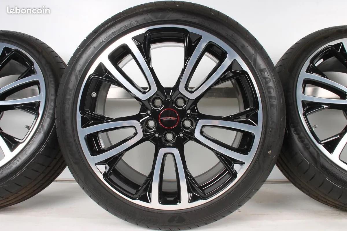 pack lot 4 jantes et pneus neufs + Valves TPMS programmées pour MINI 19'' 5x112 7.5x19"